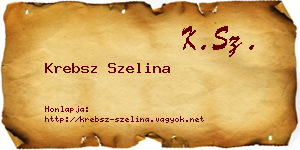 Krebsz Szelina névjegykártya